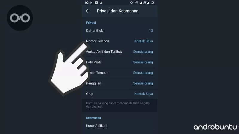 Cara Menyembunyikan Nomor Ponsel di Telegram by Androbuntu 4