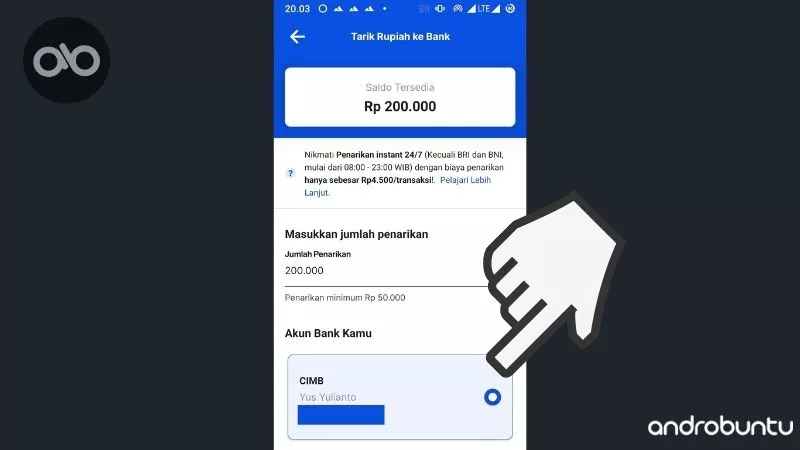 Cara Withdraw Rupiah ke Rekening Bank di Pintu by Androbuntu 2