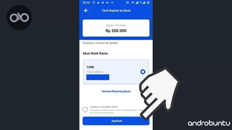 Cara Withdraw Rupiah ke Rekening Bank di Pintu by Androbuntu 3