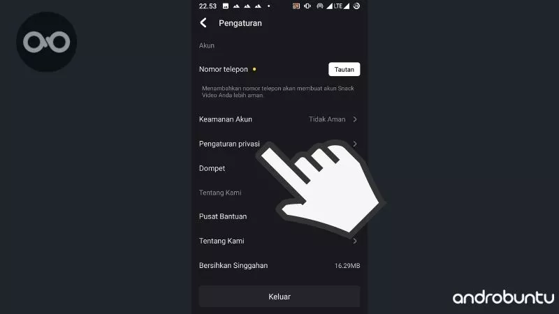 Cara Agar Orang Lain Tidak Bisa Mengunduh Video Kamu di Snack Video by Androbuntu 3
