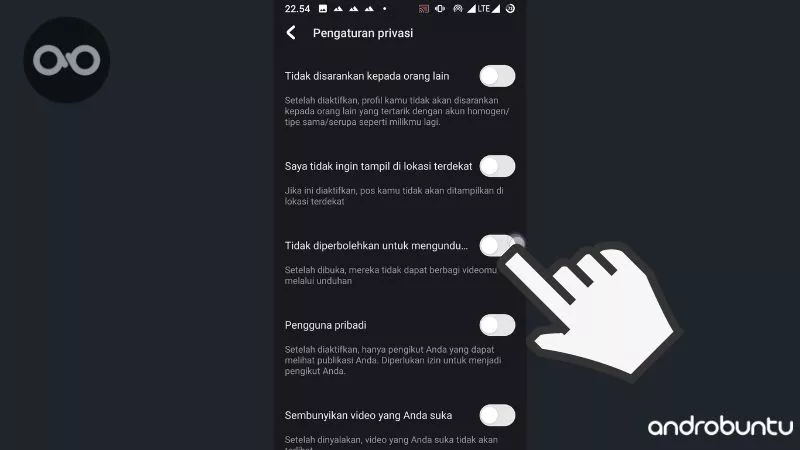 Cara Agar Orang Lain Tidak Bisa Mengunduh Video Kamu di Snack Video by Androbuntu 4