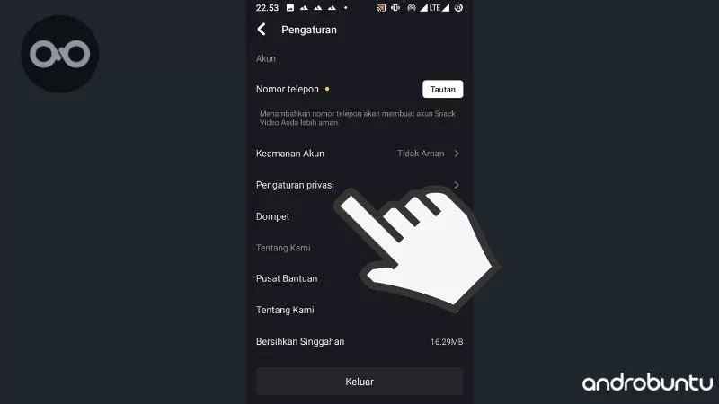 Cara Agar Video Tidak Ditampilkan di Lokasi Terdekat di Aplikasi Snack Video by Androbuntu 4