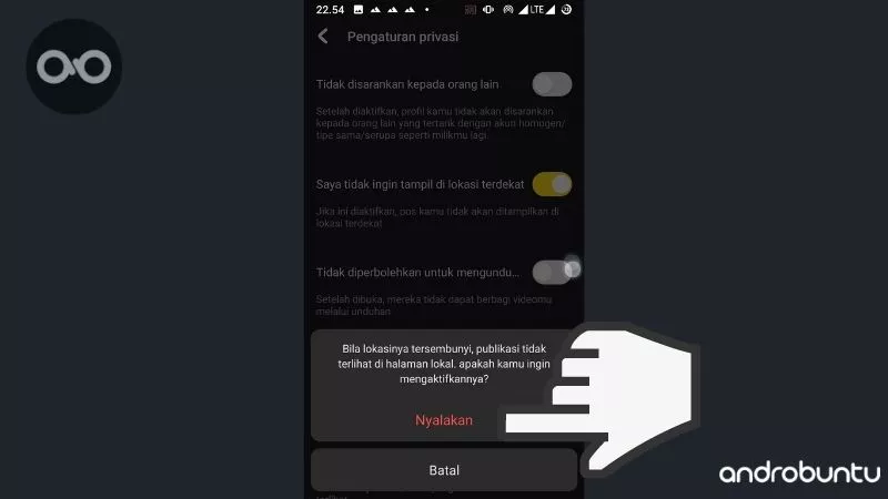 Cara Agar Video Tidak Ditampilkan di Lokasi Terdekat di Aplikasi Snack Video by Androbuntu 6