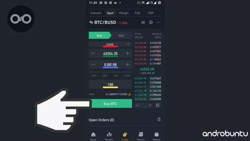 Cara Beli Bitcoin di Binance by Androbuntu 8