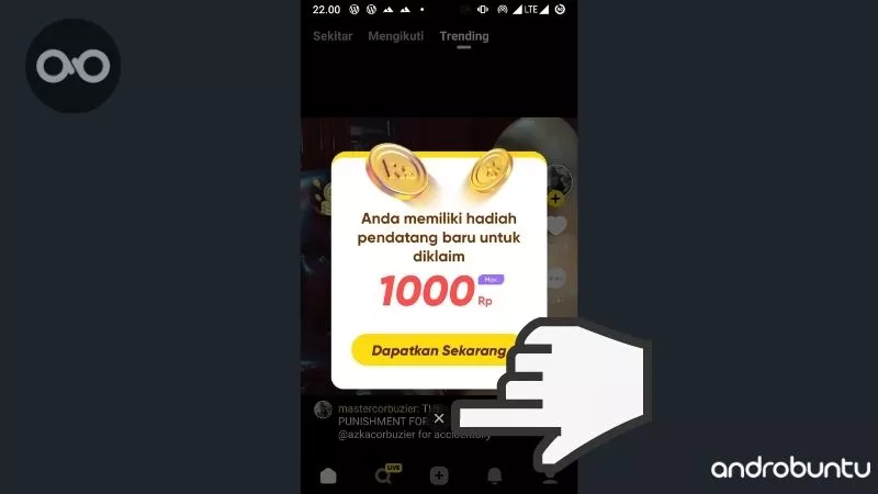 Cara Daftar Snack Video by Androbuntu 3