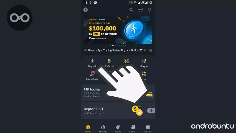 Cara Deposit di Binance by Androbuntu 1