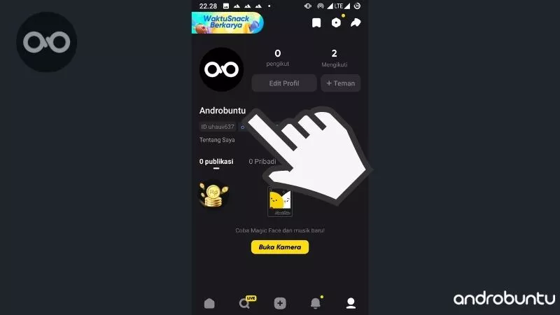 Cara Ganti Foto Profil di Snack Video by Androbuntu 10