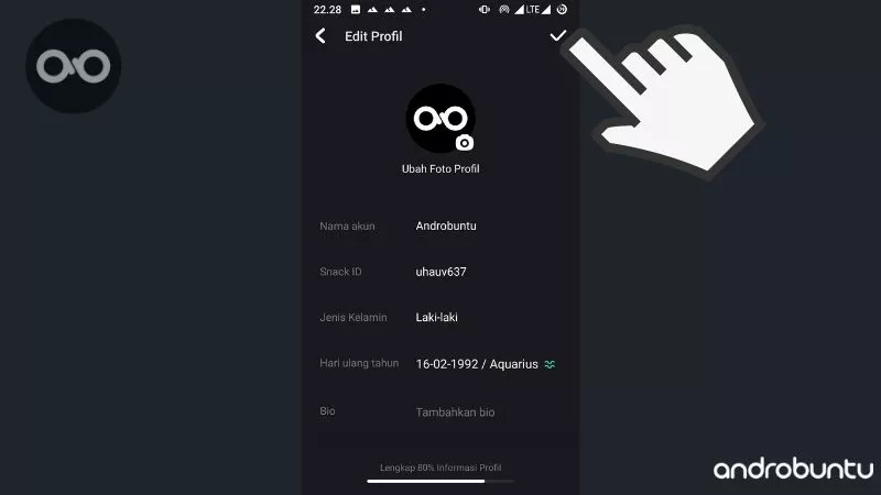 Cara Ganti Foto Profil di Snack Video by Androbuntu 9