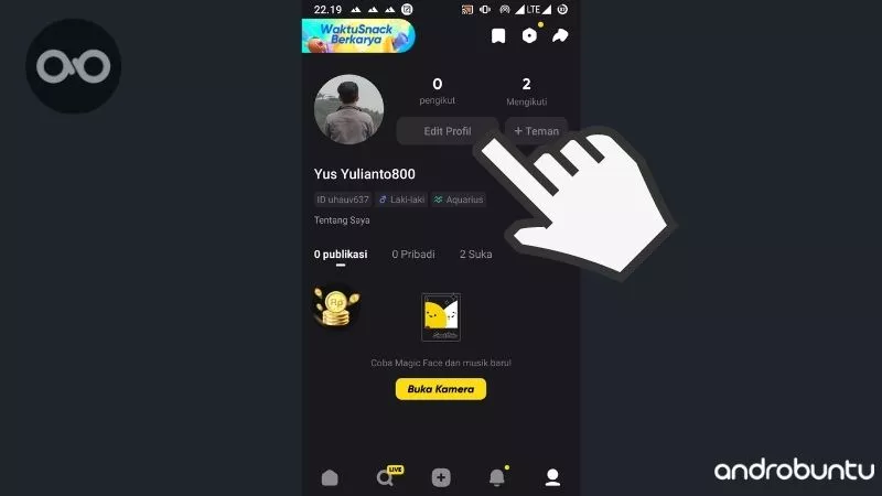 Cara Ganti Nama di Snack Video by Androbuntu 2