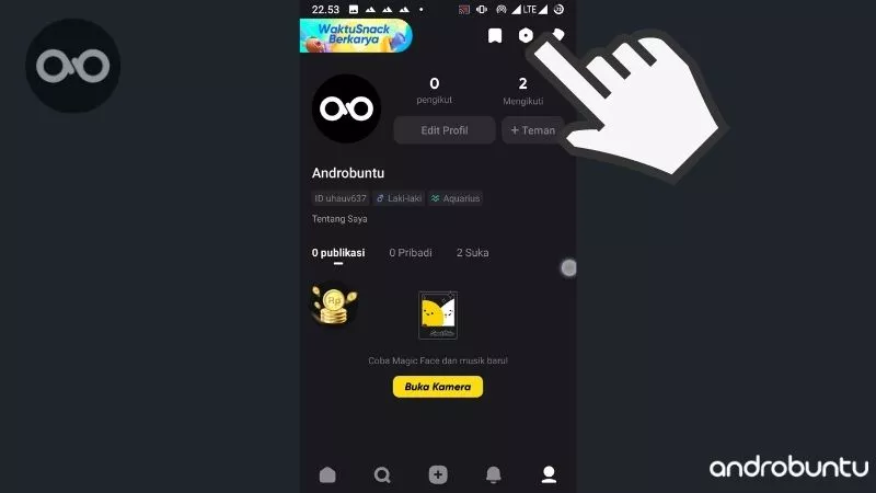 Cara Membatasi Siapa yang Dapat Mengirimi Kamu Pesan di Snack Video by Androbuntu 2