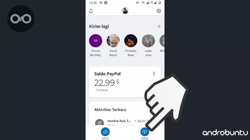 Cara Meminta Pembayaran di PayPal by Androbuntu 1