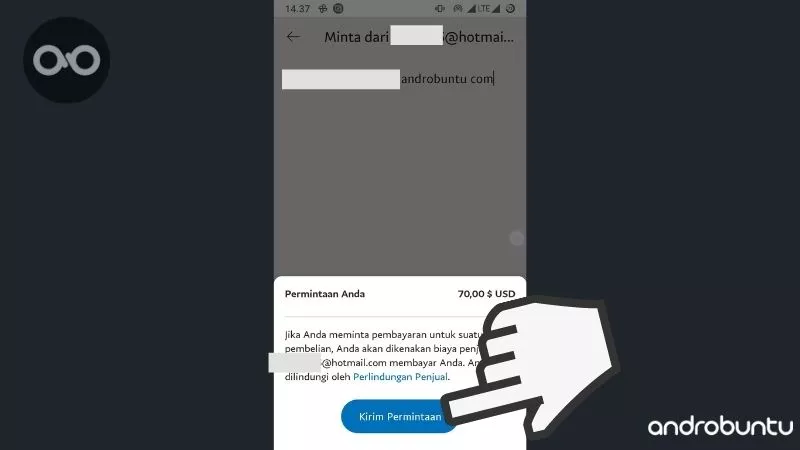Cara Meminta Pembayaran di PayPal by Androbuntu 5