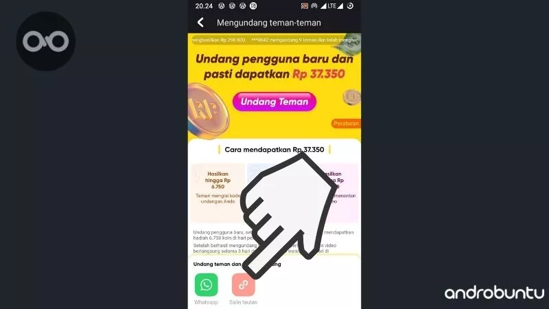 Cara Mendapatkan Koin di Snack Video by Androbuntu 5