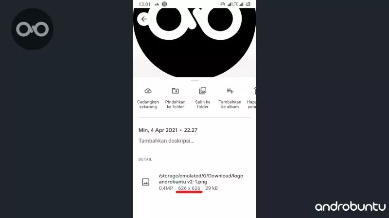 Cara Mengetahui Resolusi Foto by Androbuntu 3