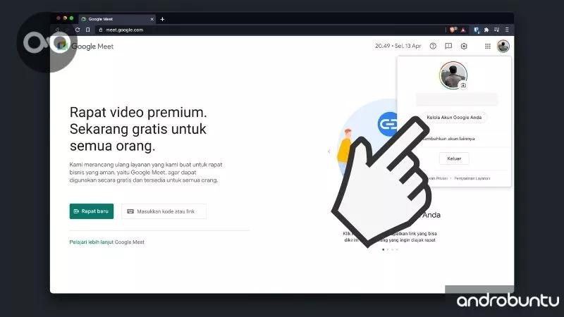 Cara Mengganti Nama Google Meet by Androbuntu 2