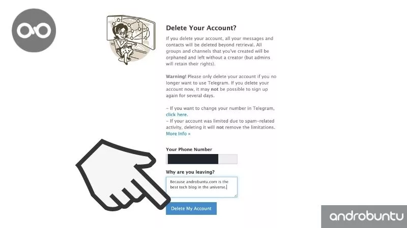 Cara Menghapus Akun Telegram by Androbuntu 6