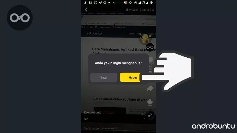 Cara Menghapus Video di Snack Video by Androbuntu 5