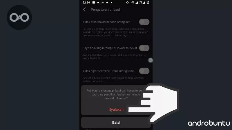 Cara Mengubah Profil Menjadi Pribadi di Snack Video by Androbuntu 5