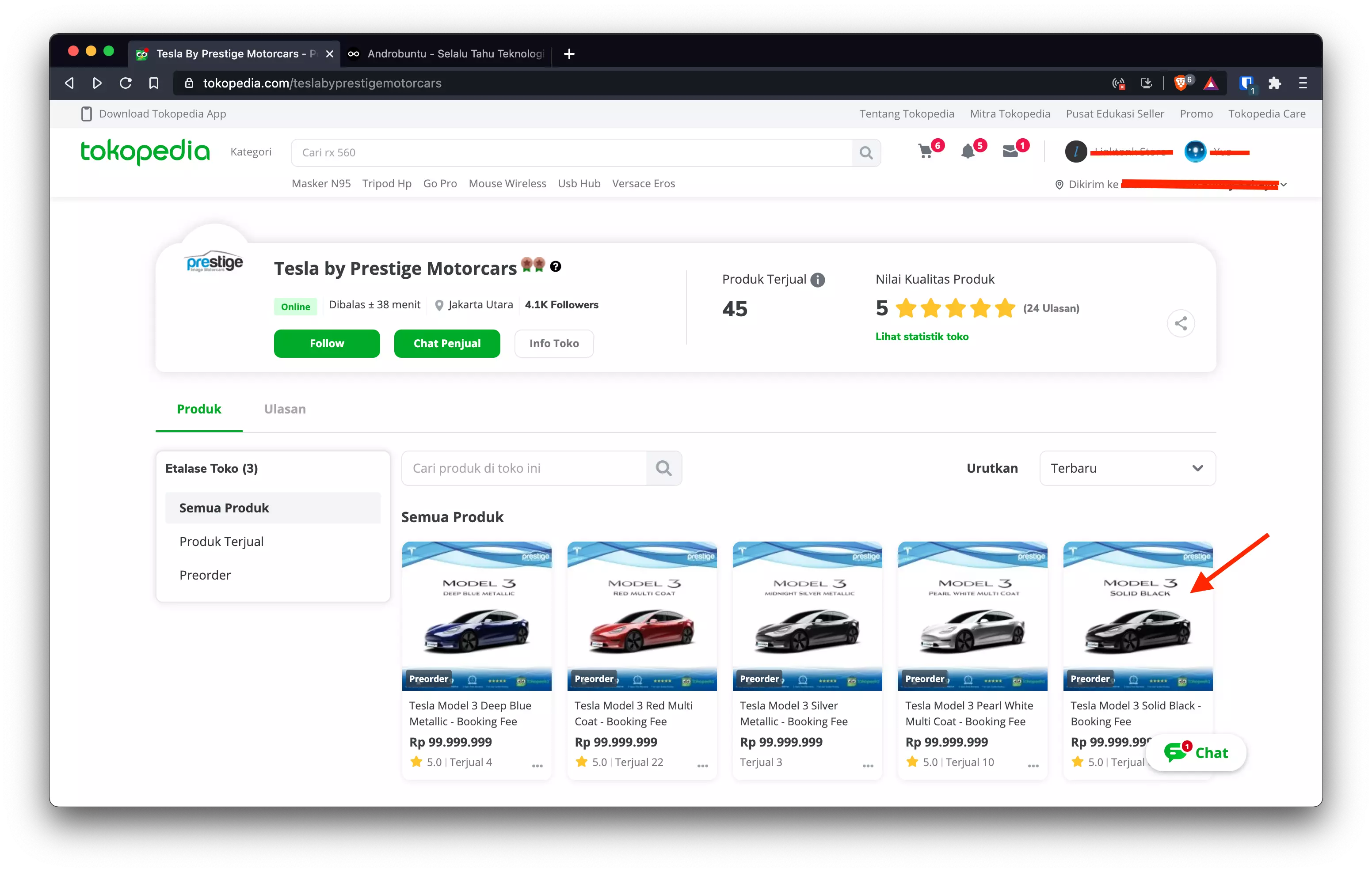 Cara Beli Mobil Tesla by Androbuntu 1