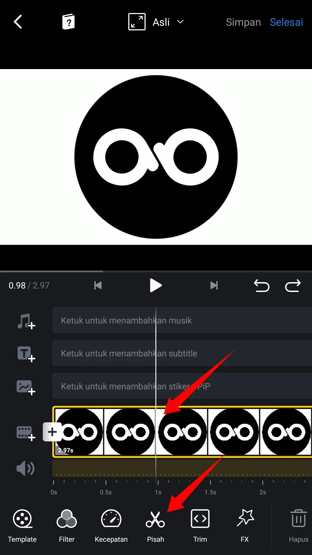 Cara Memotong Video di Aplikasi VN by Androbuntu 4