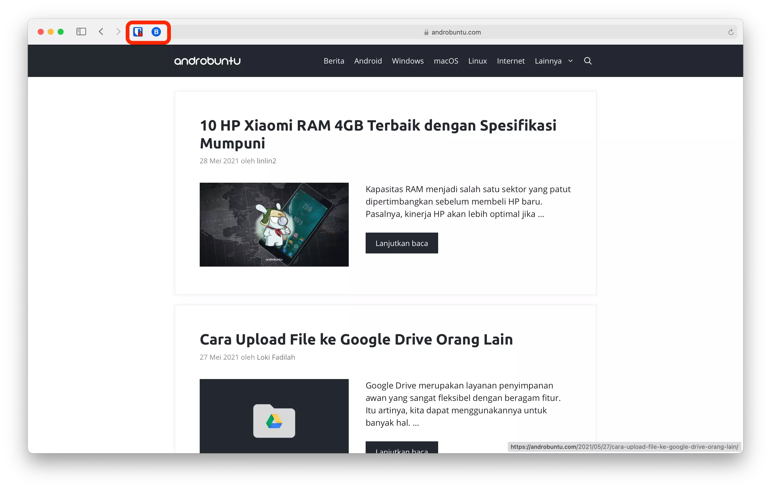 Cara Menghapus Ekstensi di Safari by Androbuntu 1