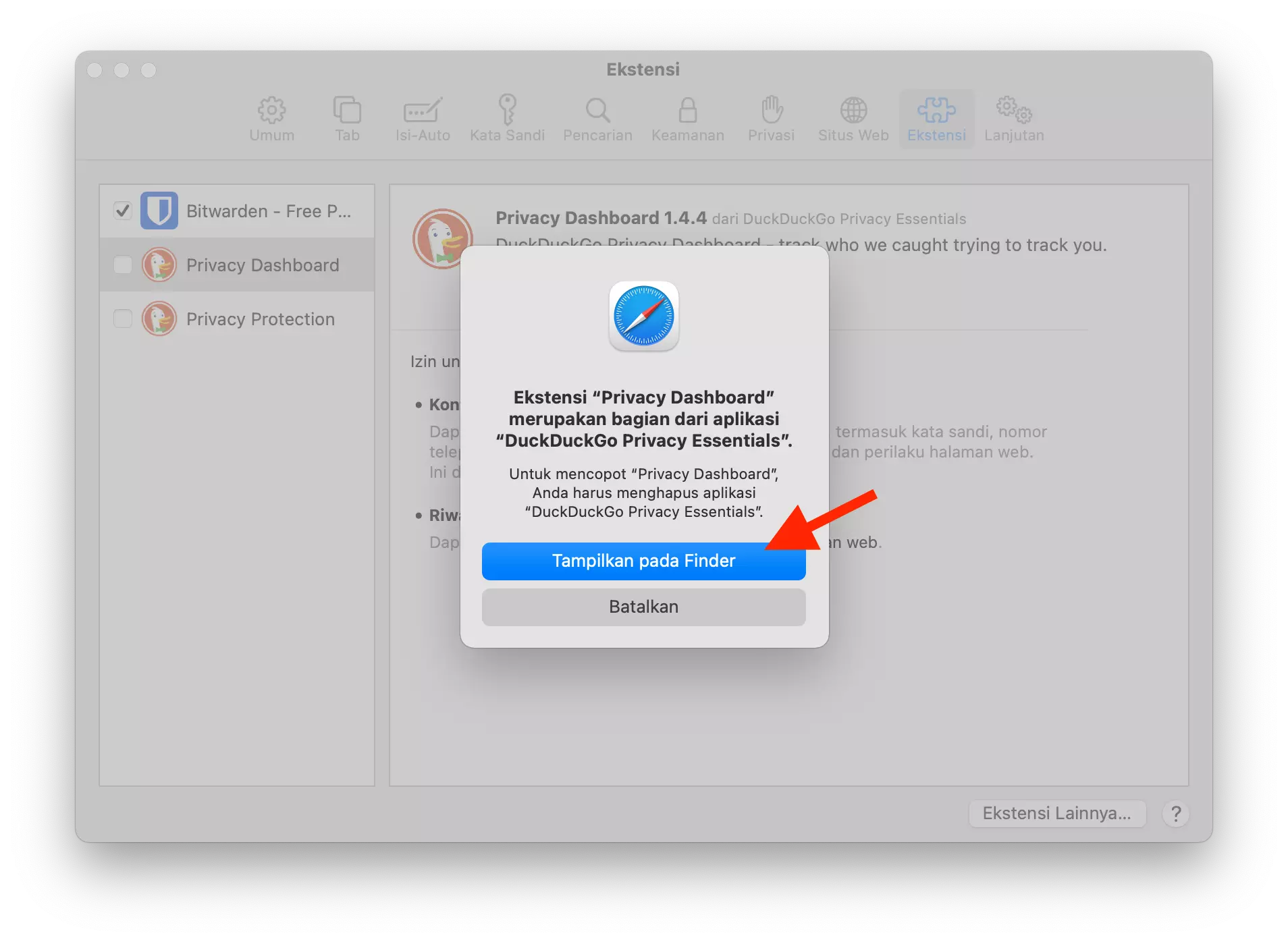 Cara Menghapus Ekstensi di Safari by Androbuntu 5