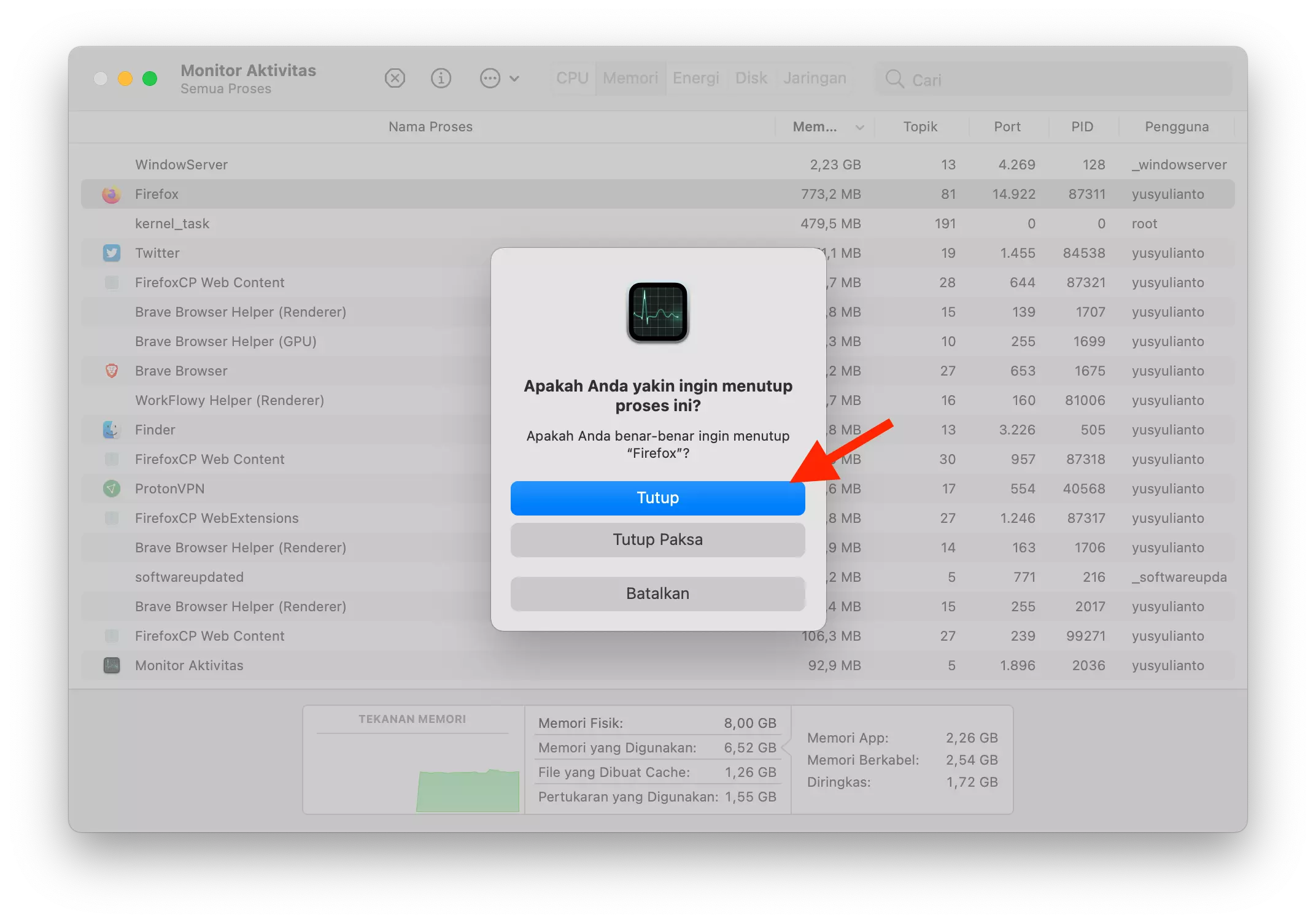 Cara Menutup Paksa Aplikasi di Mac by Androbuntu 3