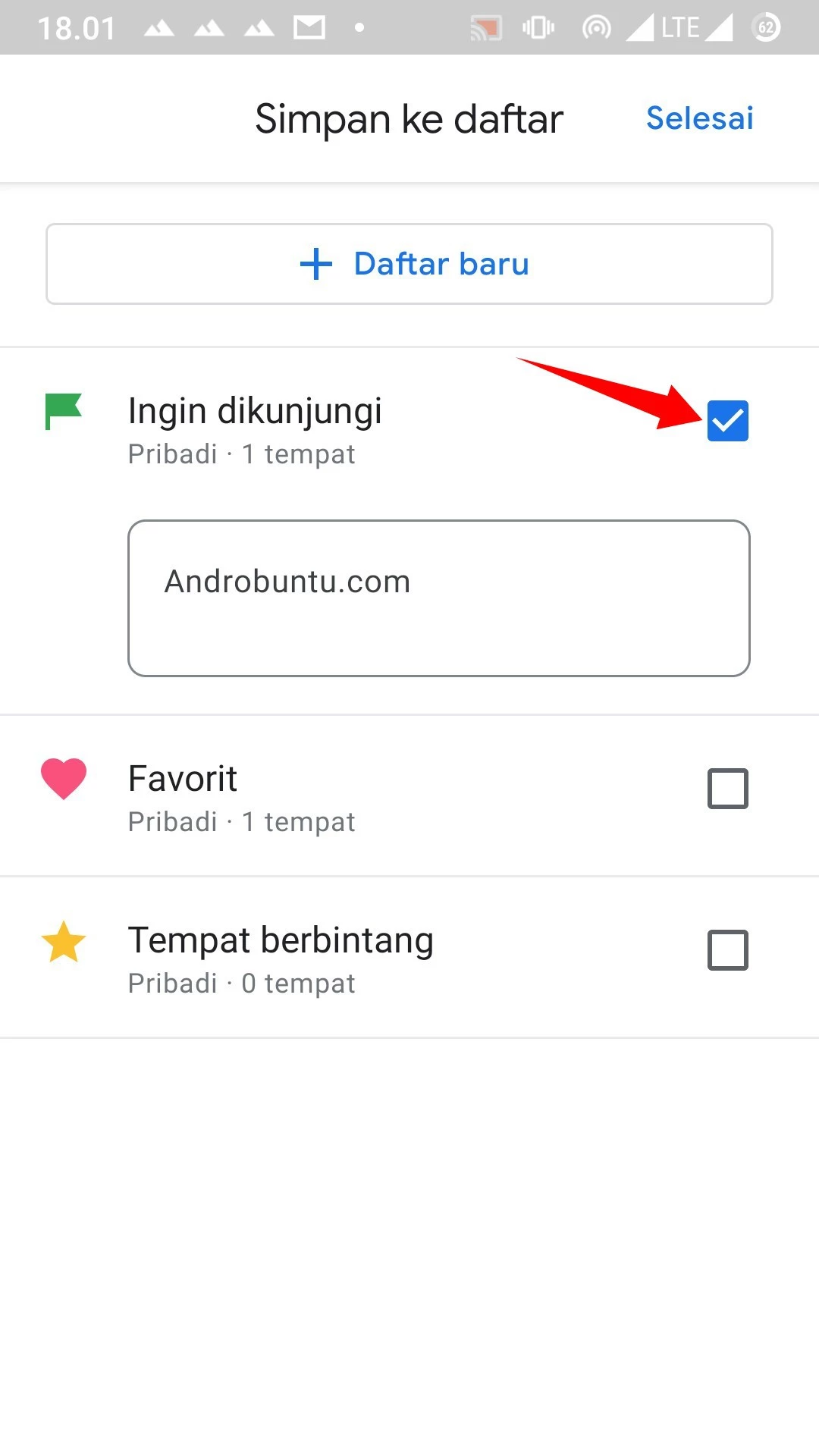 Cara Menyimpan Tempat Favorit di Google Maps by Androbuntu 3