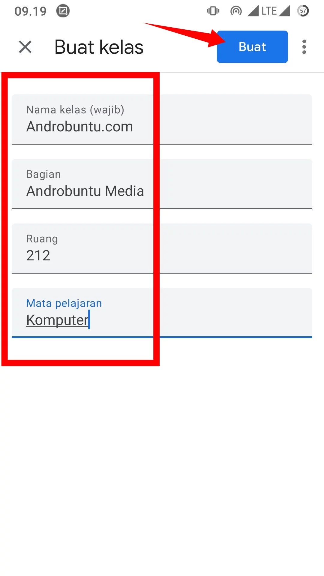 Cara Membuat Kelas di Google Classroom by Androbuntu 3