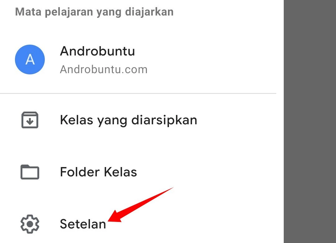 Cara Mengaktifkan Notifikasi Kelas di Google Classroom by Androbuntu 2