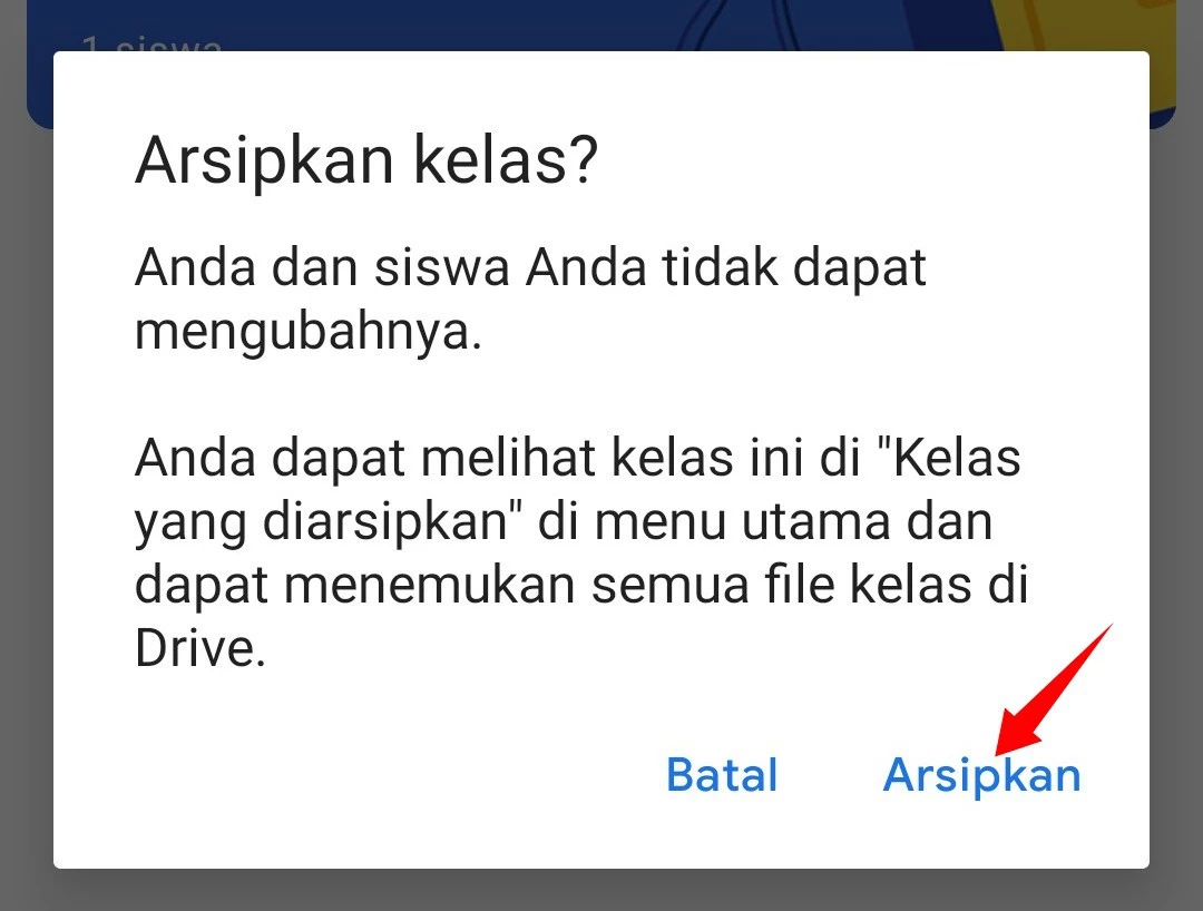 Cara Mengarsipkan Kelas di Google Classroom by Androbuntu 3