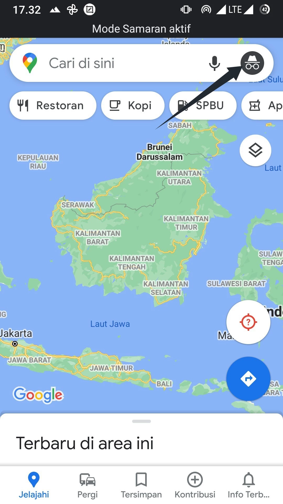Cara Menggunakan Google Maps dalam Mode Incognito by Androbuntu 4