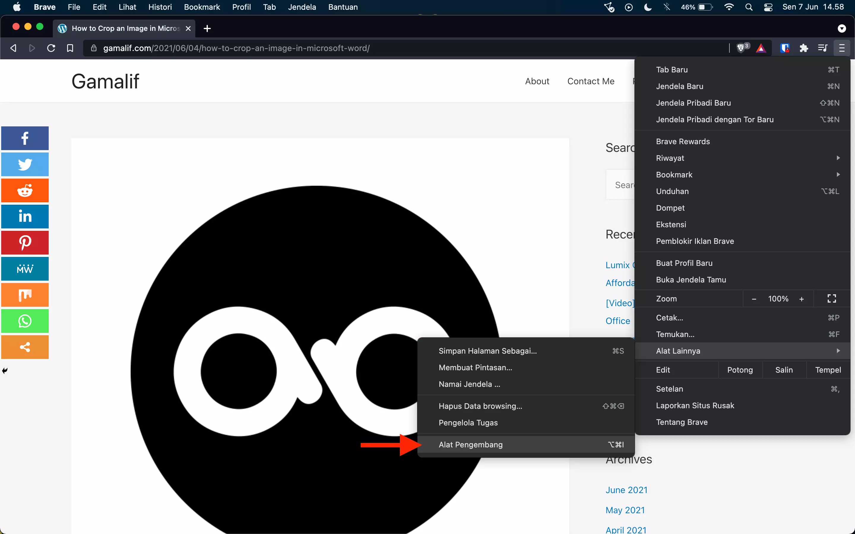 Cara Menyimpan Foto dari Web yang Tidak Bisa Disimpan by Androbuntu 3