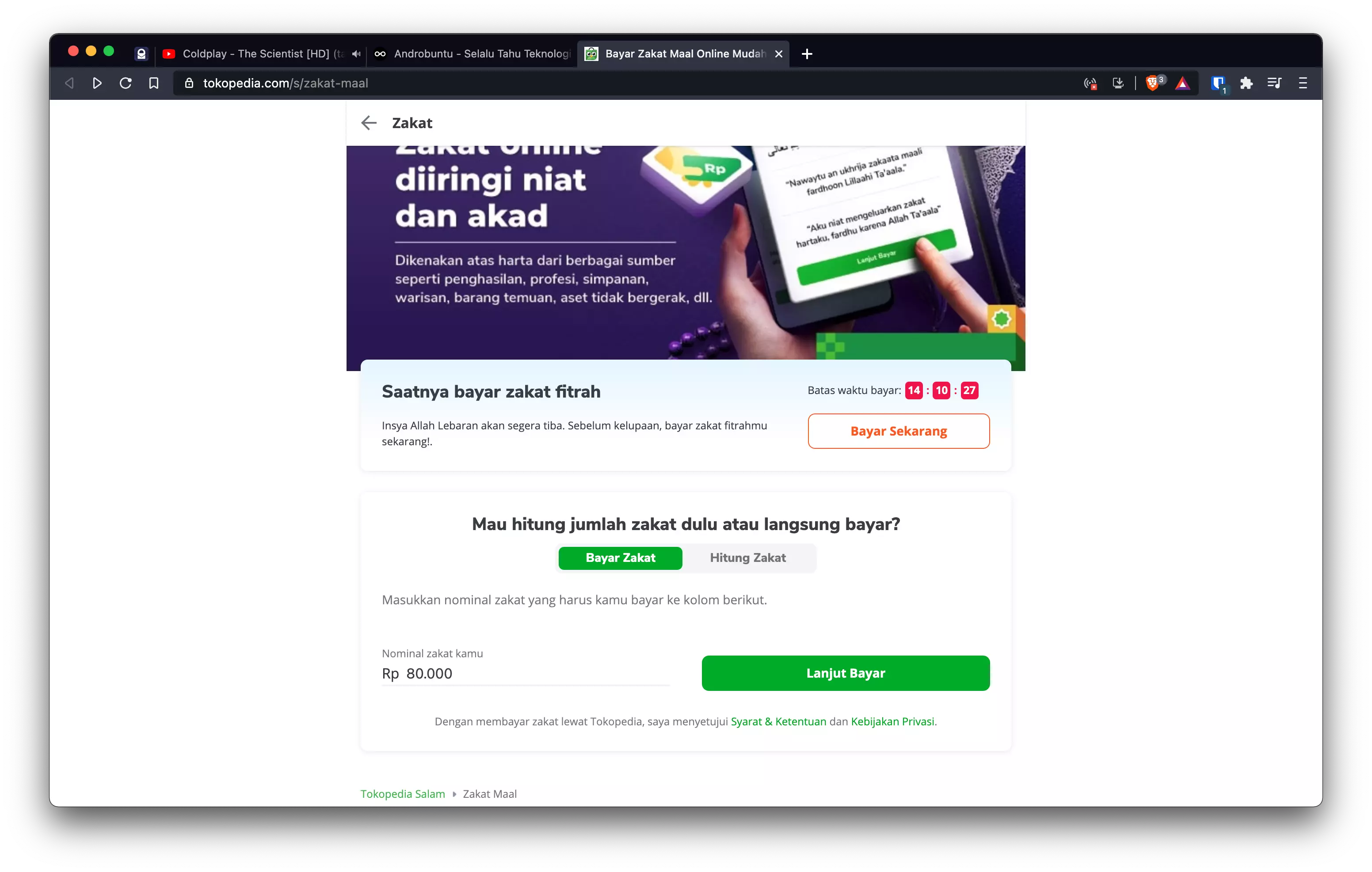 Cara Bayar Zakat di Tokopedia by Androbuntu 1