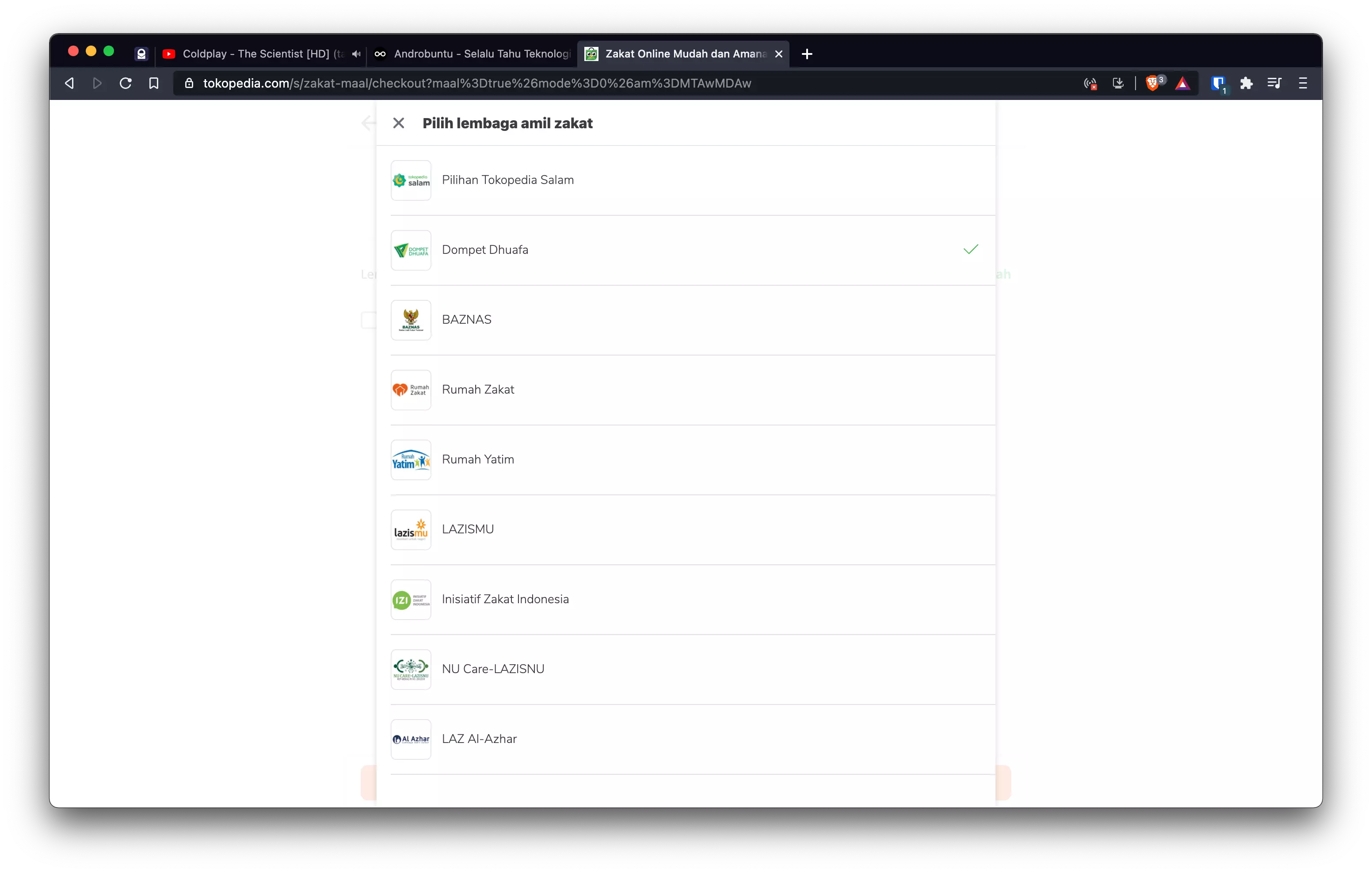 Cara Bayar Zakat di Tokopedia by Androbuntu 3