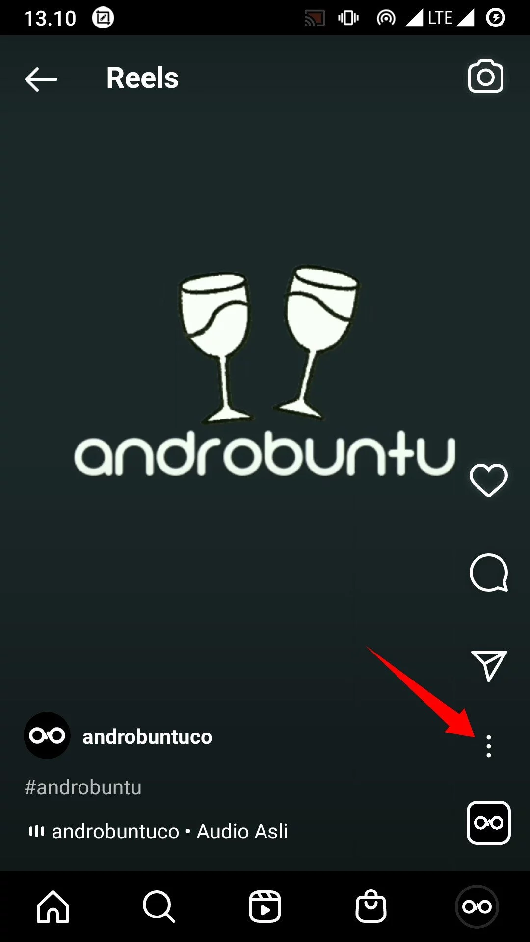 Cara Download Video Reels Instagram by Androbuntu 2