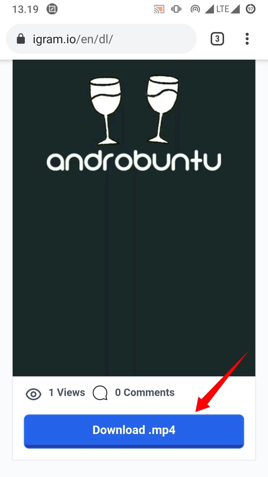 Cara Download Video Reels Instagram by Androbuntu 8