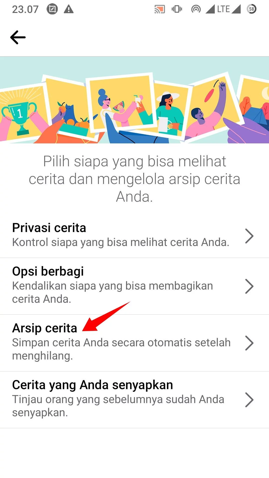 Cara Melihat Arsip Cerita di Facebook by Androbuntu 4