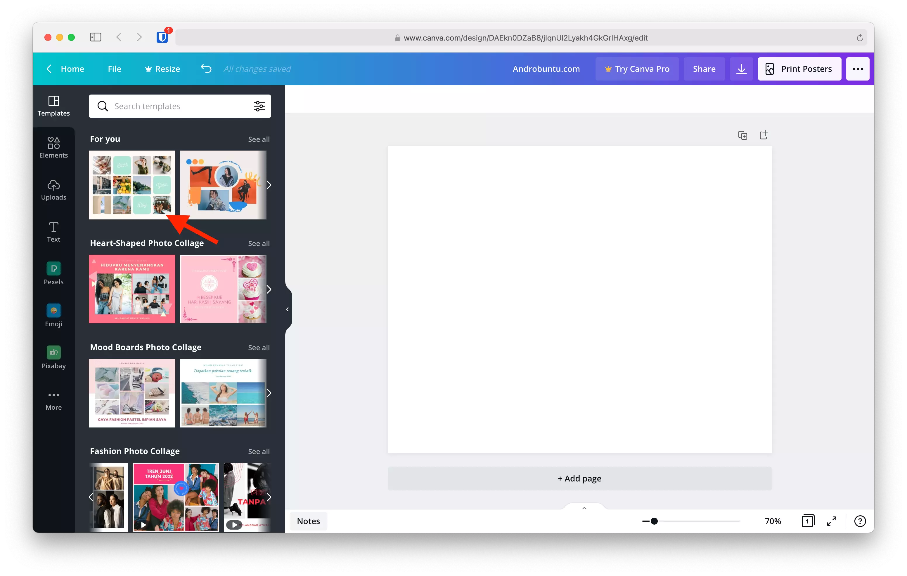 Cara Membuat Foto Kolase Secara Online Menggunakan Canva by Androbuntu 2