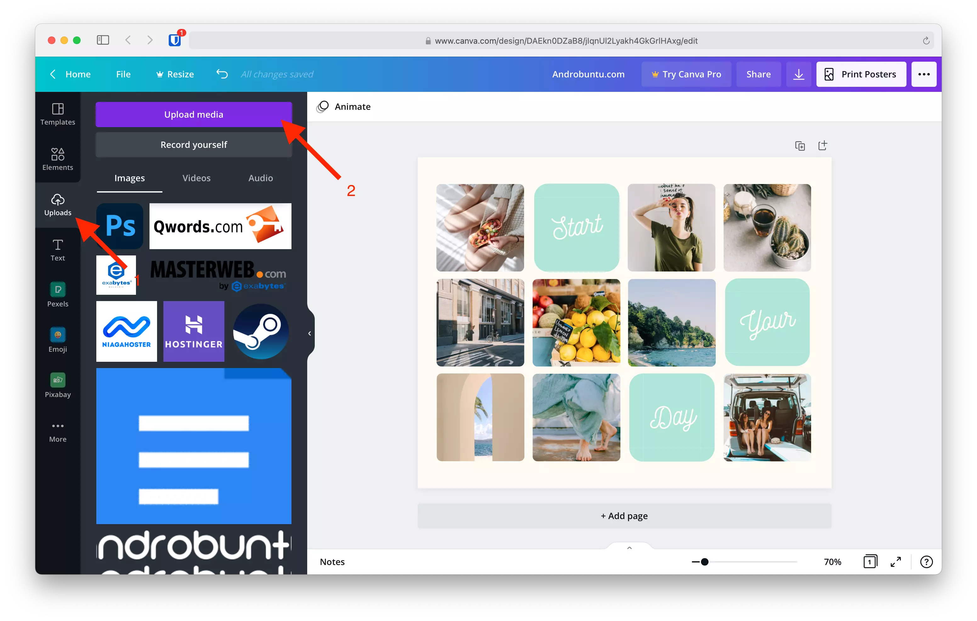 Cara Membuat Foto Kolase Secara Online Menggunakan Canva by Androbuntu 3