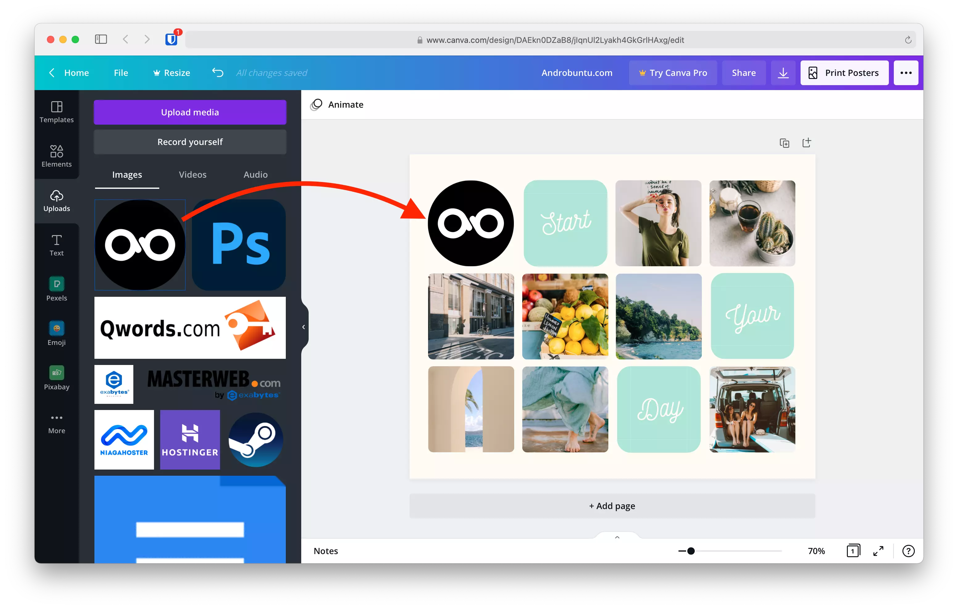 Cara Membuat Foto Kolase Secara Online Menggunakan Canva by Androbuntu 4