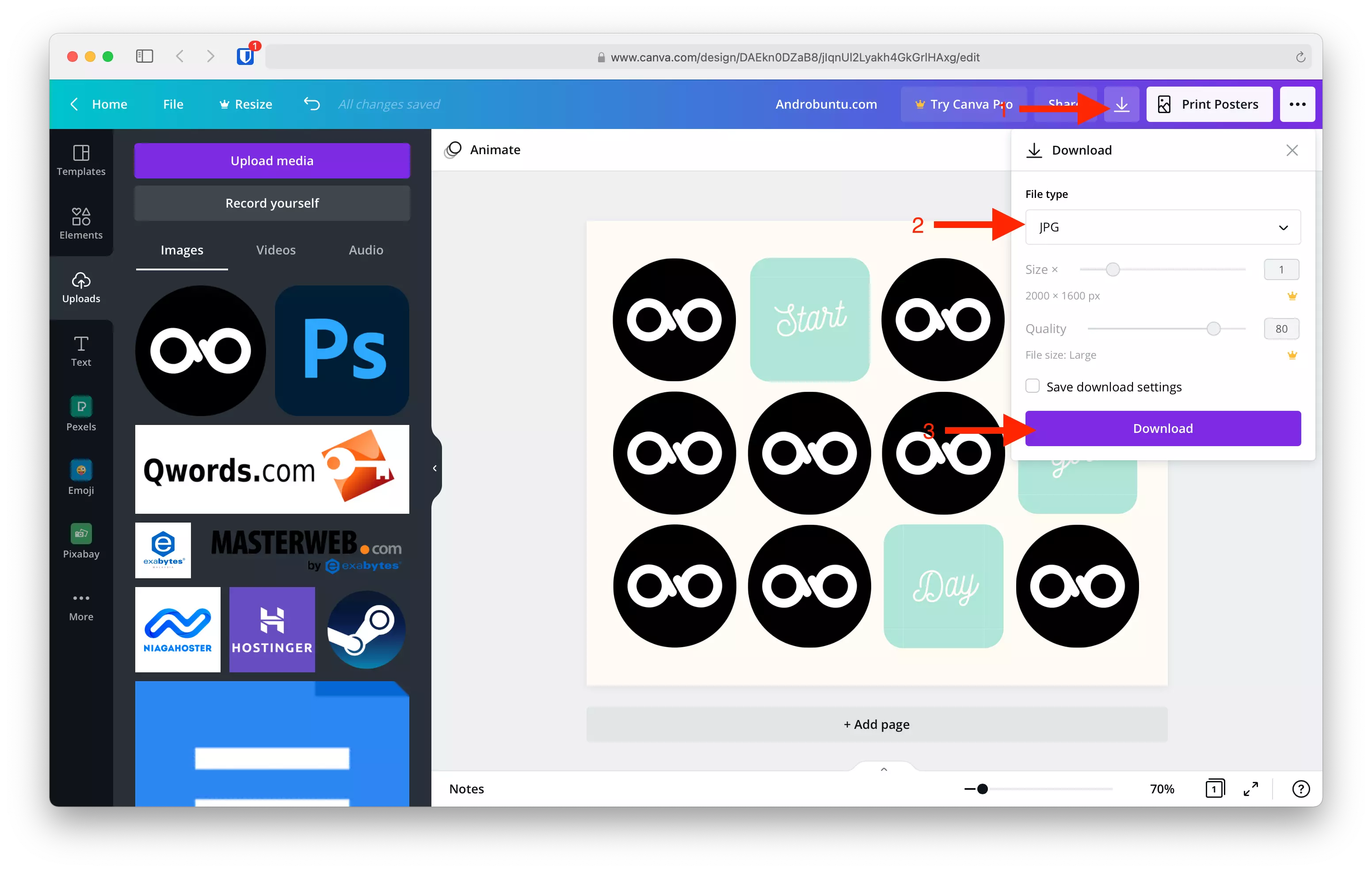 Cara Membuat Foto Kolase Secara Online Menggunakan Canva by Androbuntu 6