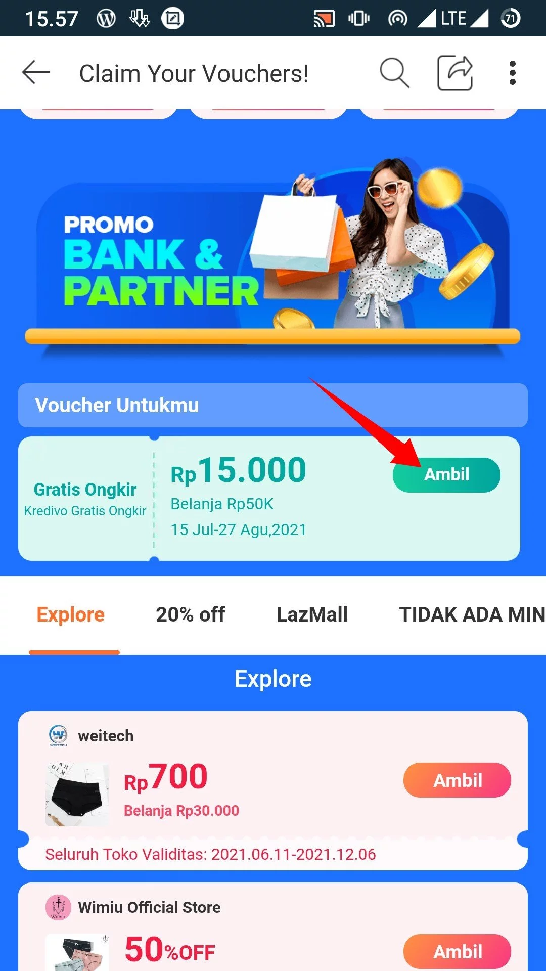 Cara Mendapatkan Gratis Ongkir di Lazada by Androbuntu 2