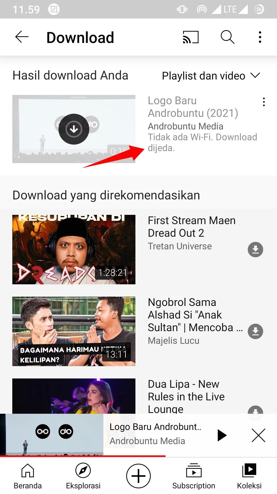 Cara Mengatasi YouTube Tidak Dapat Mengunduh Video by Androbuntu 3