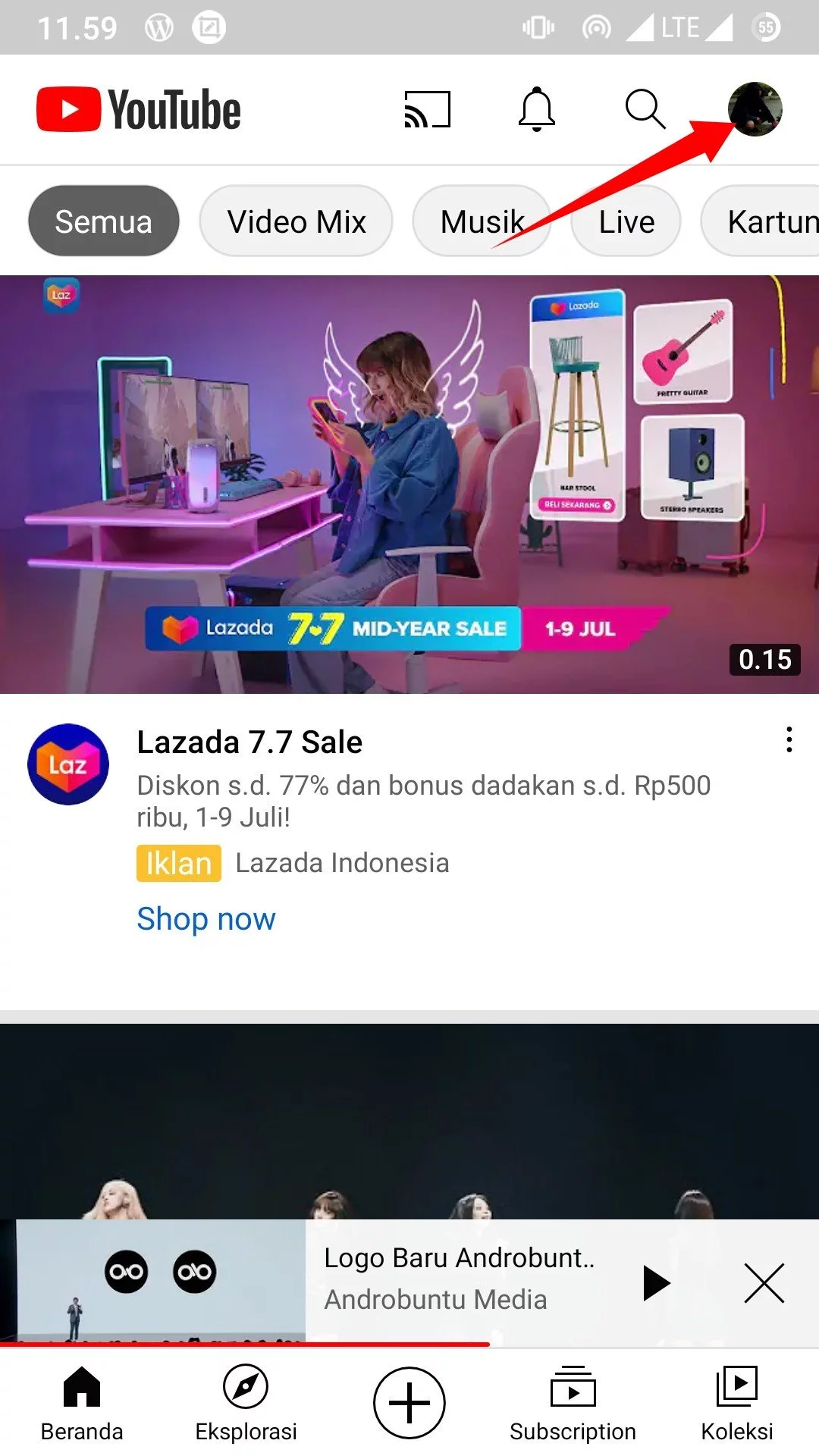 Cara Mengatasi YouTube Tidak Dapat Mengunduh Video by Androbuntu 4