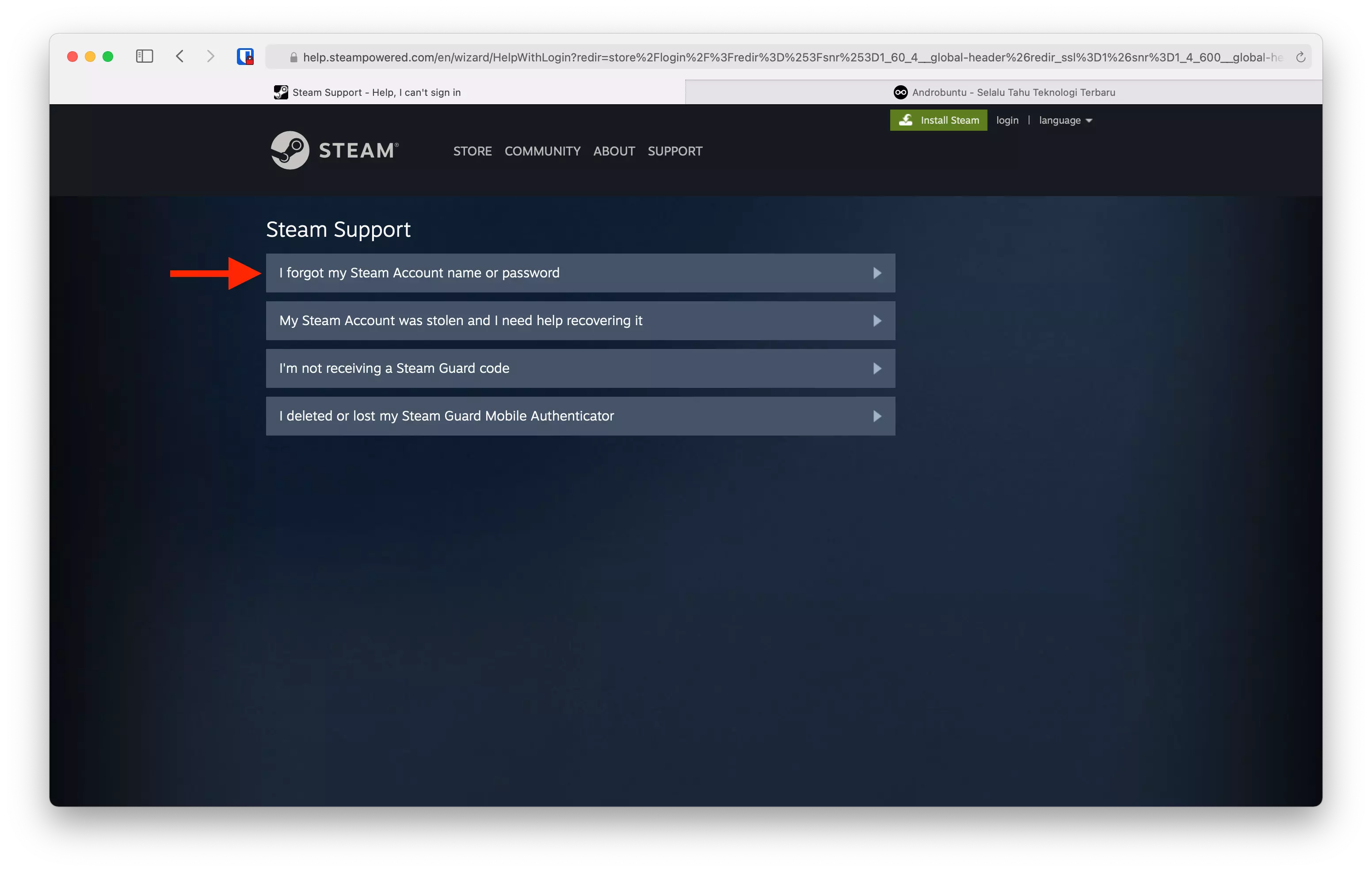 Cara Mengembalikan Password Steam yang Lupa by Androbuntu 3