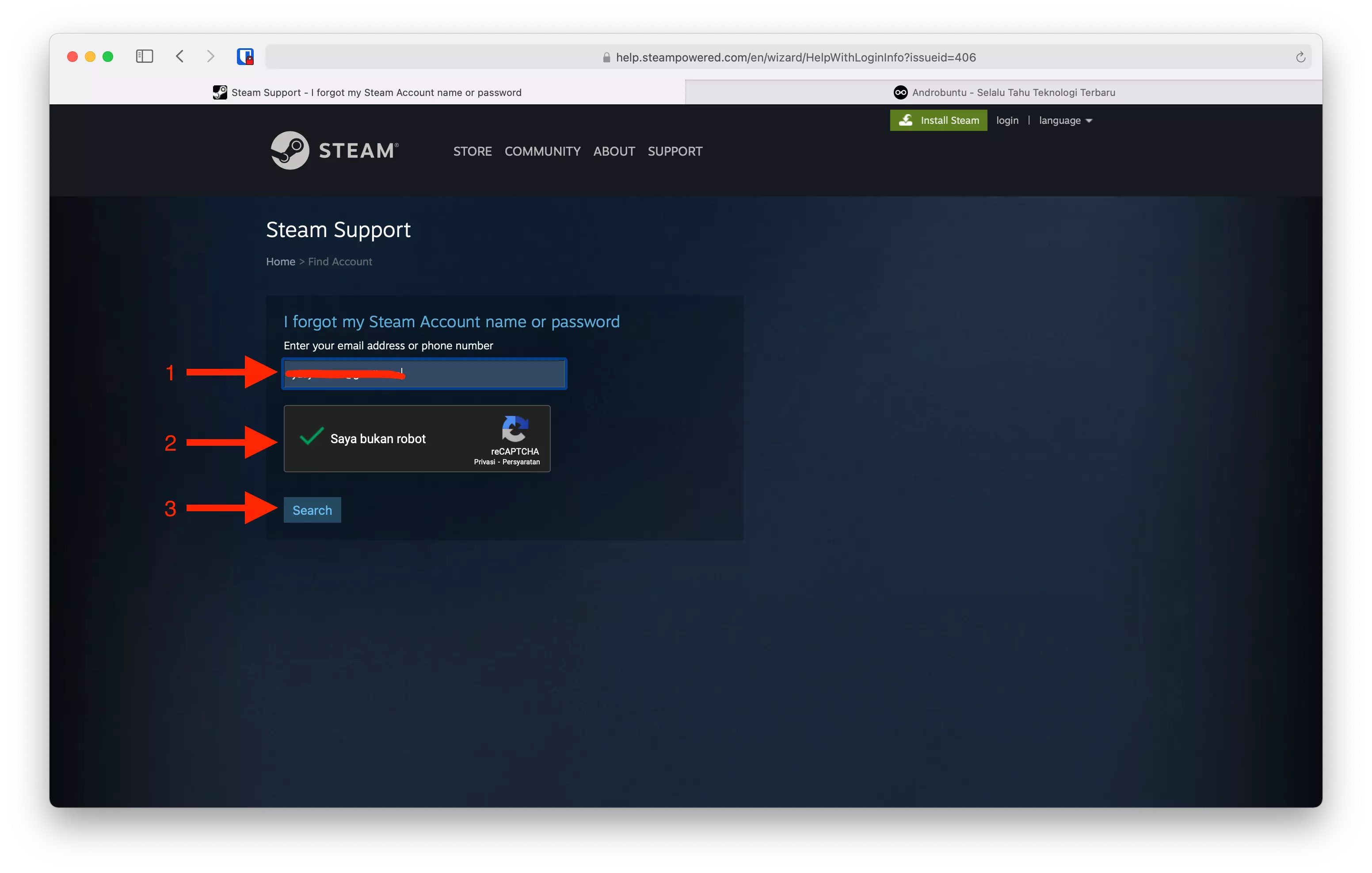 Cara Mengembalikan Password Steam yang Lupa by Androbuntu 4