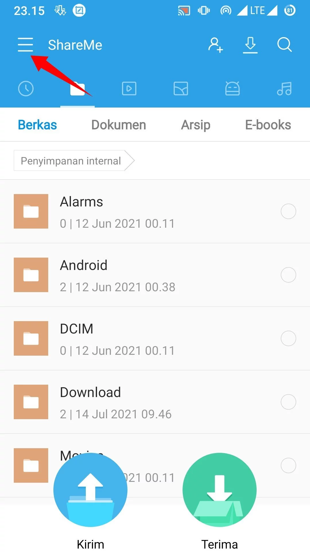 Cara Mengganti Foto Profil di Aplikasi ShareMe by Androbuntu 1