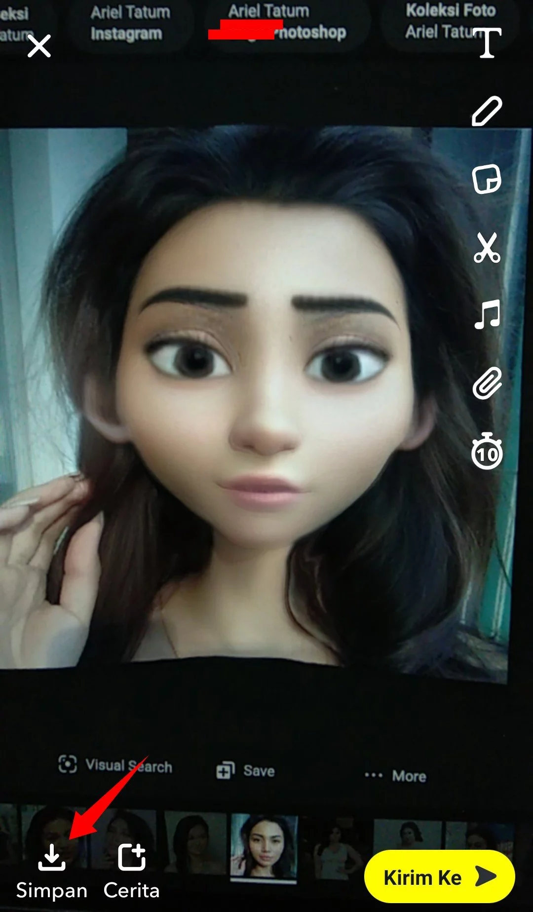 Cara Menggunakan Filter Karakter Disney Pixar by Androbuntu 4