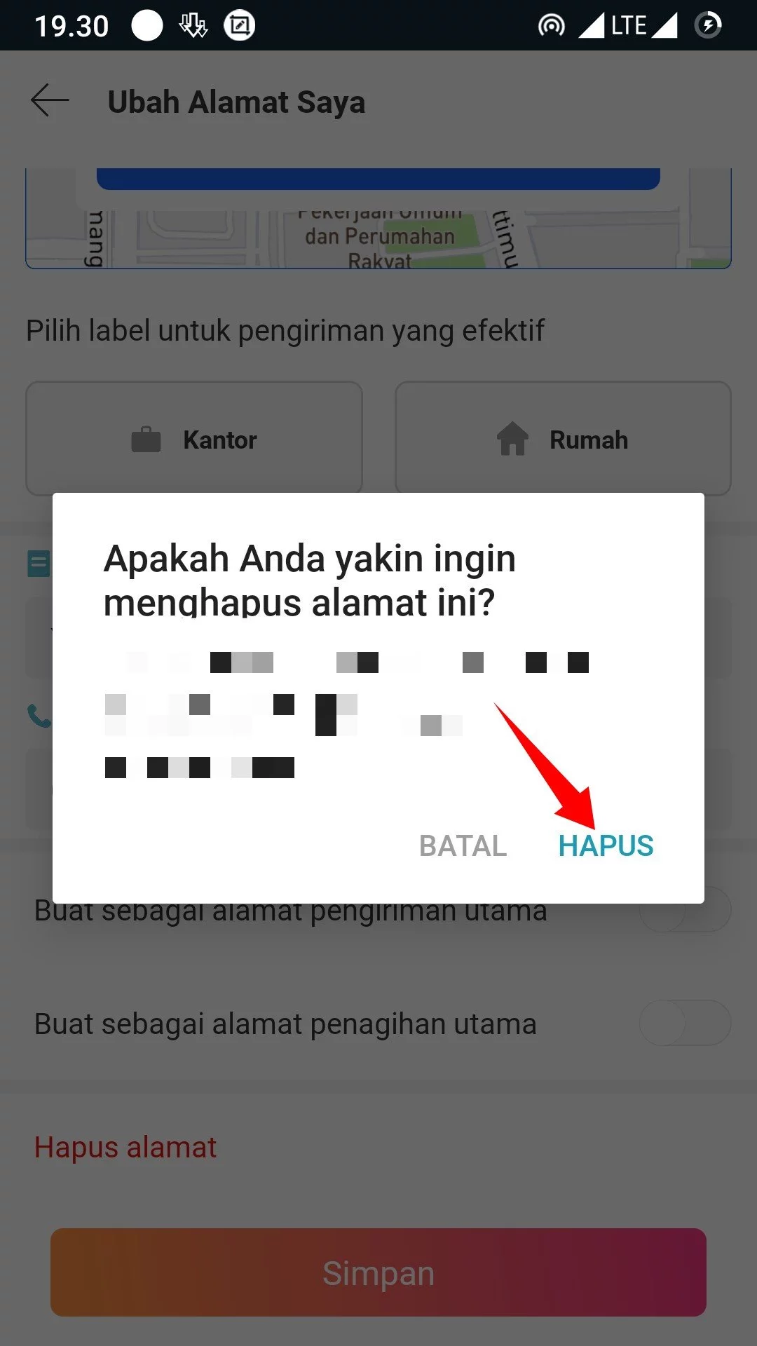 Cara Menghapus Salah Satu Alamat di Lazada by Androbuntu 6